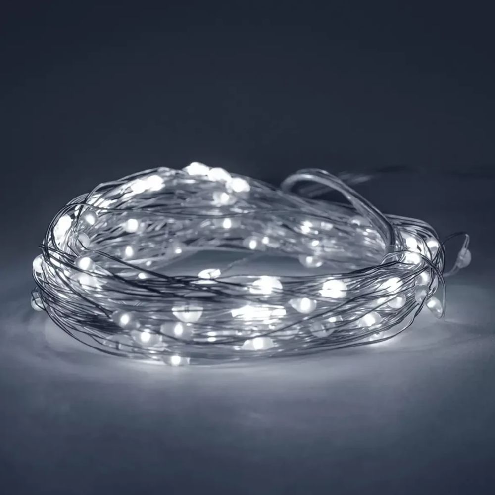 ACK 10mt Pilli LED Süsleme Işığı 6500K AS90-00993