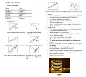 Noas Amber Işık 220V Neon Led YL42 0006