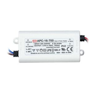 MEANWELL- APC-16-700 9~24Vdc 700mA IP30  Led Sürücü - Güç kaynağı