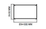 Darklight 91 150W 1500mm Radius Köşeli Linear Düz Difüzör DL91 30150