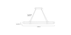 Goya 40w Sıva Üstü ve Sarkıt Lineer Armatür  GY 8219-20120