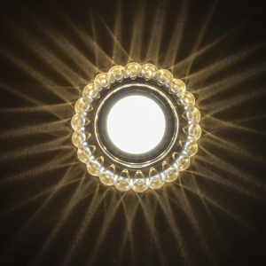 Noas Geras 3W 4000K Natural Beyaz  Led Çerçeveli Dekoratif Kristal Cam Boş Kasa YL65 1667