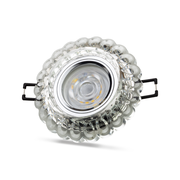 Noas Geras 3W 4000K Natural Beyaz  Led Çerçeveli Dekoratif Kristal Cam Boş Kasa YL65 1667