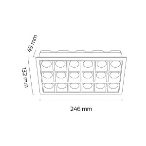 Goya 36 W Lumileds Sıva Altı Power Led Armatür GY 5113