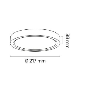 Goya 18W 3000K Sarı Işık Sıva Üstü Led Panel Armatür  GY 1883-18