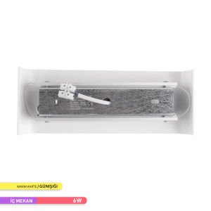 ACK 6W 3000K 9 cm X 23 cm LED Duvar Armatürü Beyaz AH07-03200