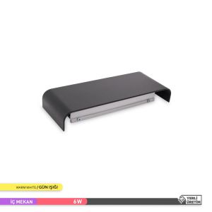 ACK 6W 3000K 9 cm X 23 cm LED Duvar Armatürü Siyah AH07-03201