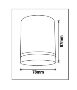 Jupiter Gu10 Duy Beyaz Tavan Armatürü JC090 B
