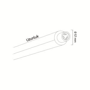 Goya 10w 31cm Sıva Üstü Led Linear Armatür GY 8061 31