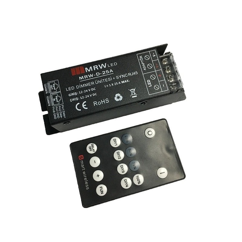 Mervesan 25A 12-24V 300W Şerit Led Kumandası MRW-D-25 A