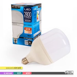 ACK 40W LED T120 E27 Ampul 3000K AA13-04020