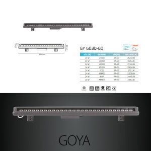 Goya 24W 4000K Natural Beyaz Wallwasher GY 6030-60